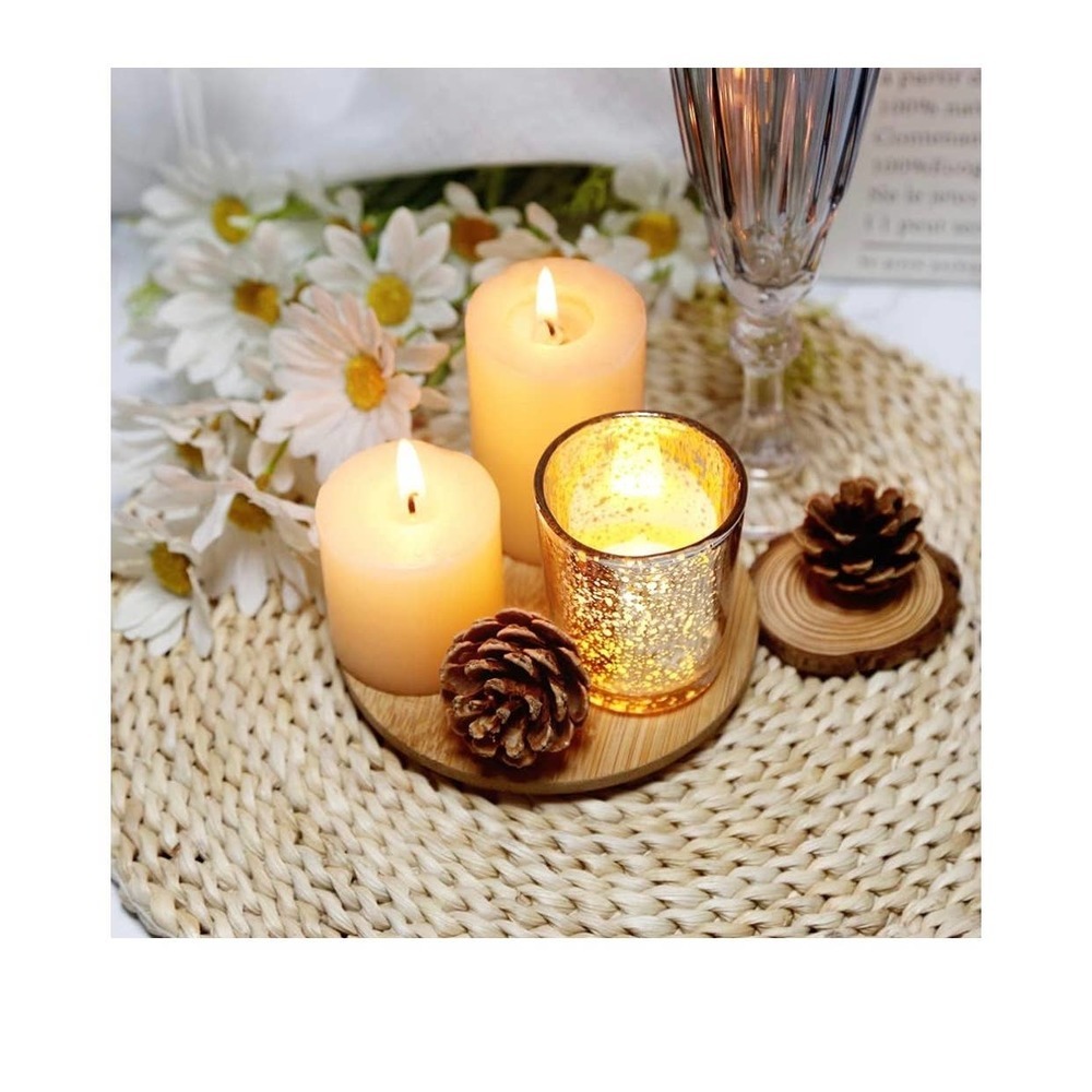 Silver Mercury Glass Tea Light Holders Set of 6 - - Picture 6 of 8
